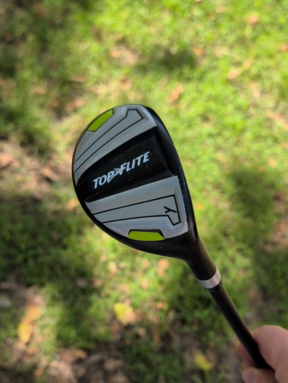 Kids Golf Hybrid Club in Black and Lime
